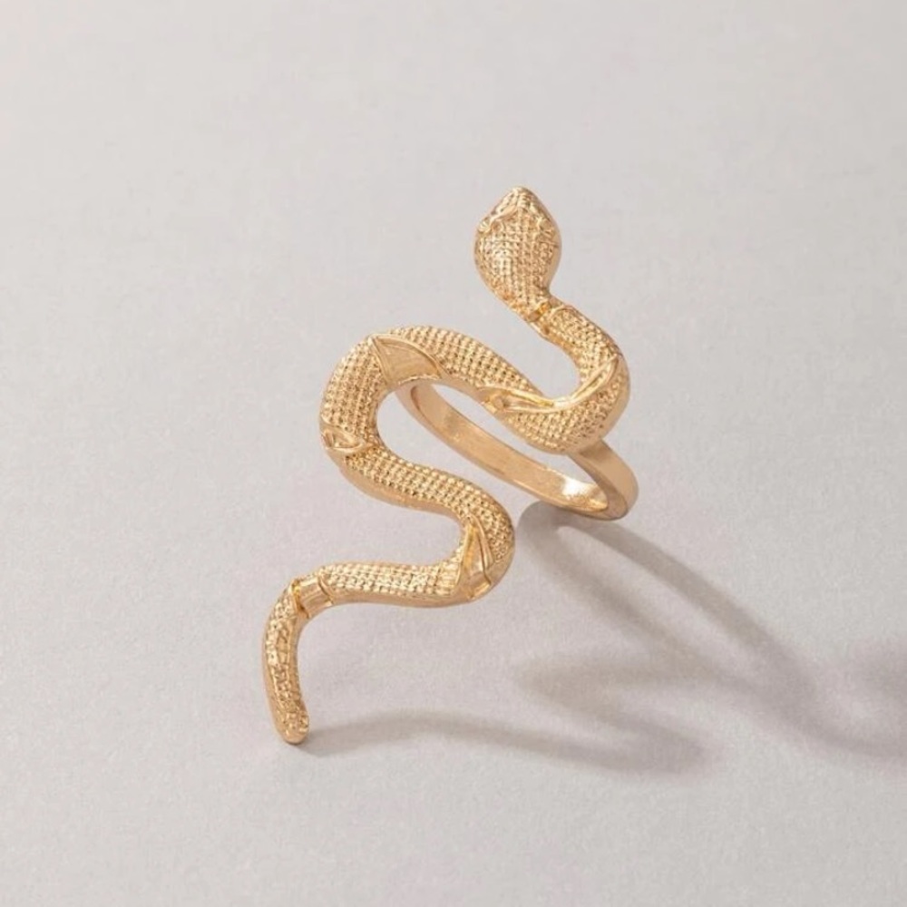 *3 for $20* Golden Snake Statement Ring